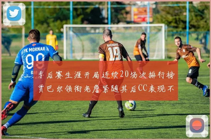季后赛生涯开局连续20场次排行榜贾巴尔领衔老詹紧随其后CC表现不俗